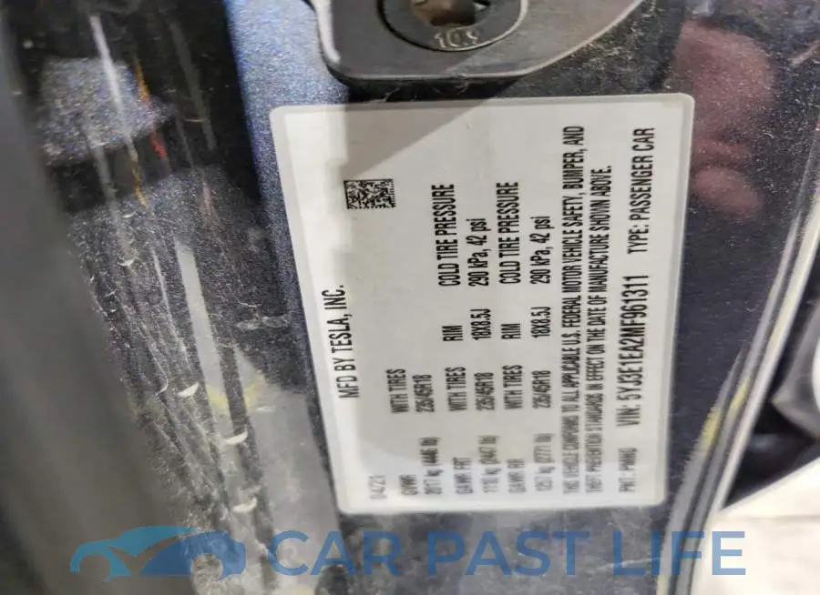 5YJ3E1EA2MF961311# 12