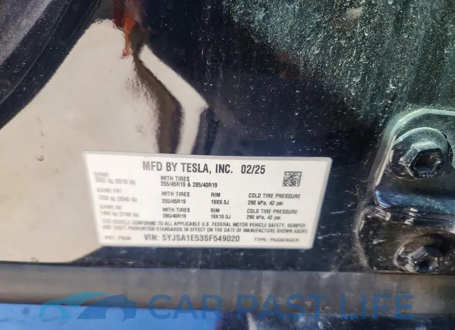 5YJSA1E53SF549020# 12