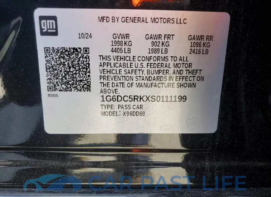 1G6DC5RKXS0111199# 12