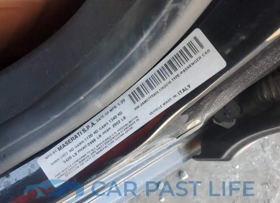 ZAM57YSA5L1352216# 12