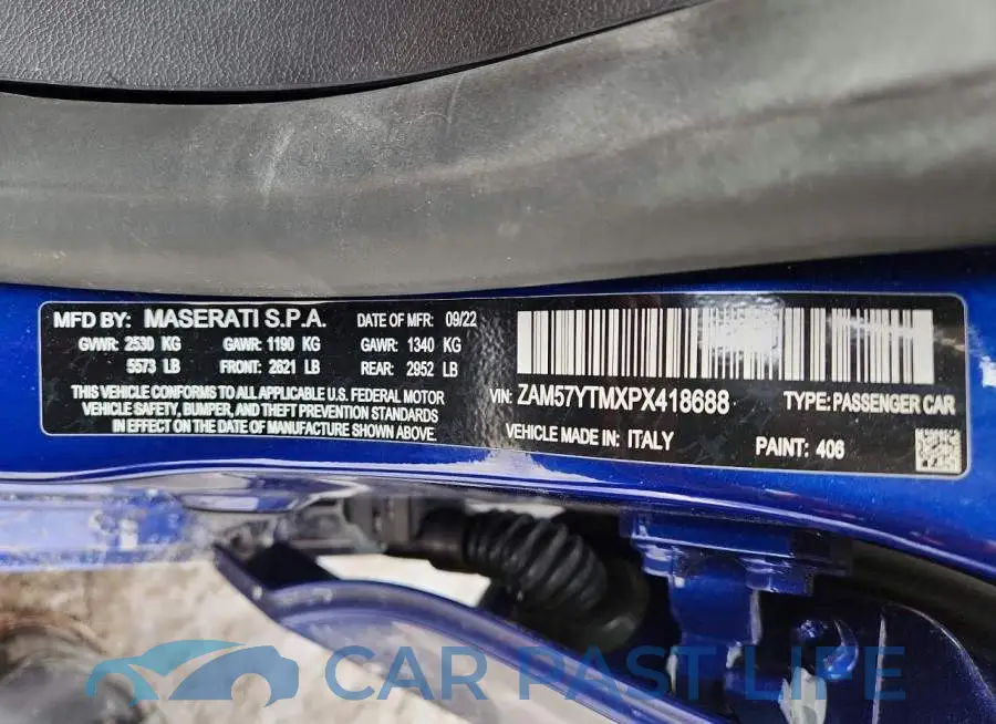 ZAM57YTMXPX418688# 12