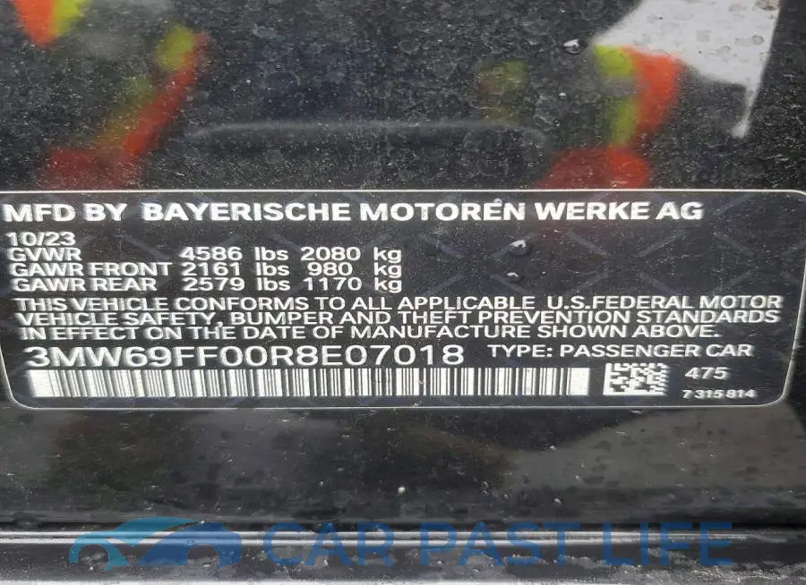 3MW69FF00R8E07018# 13