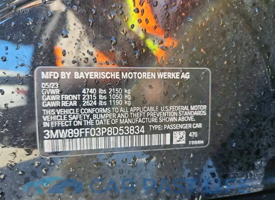 3MW89FF03P8D53834# 13