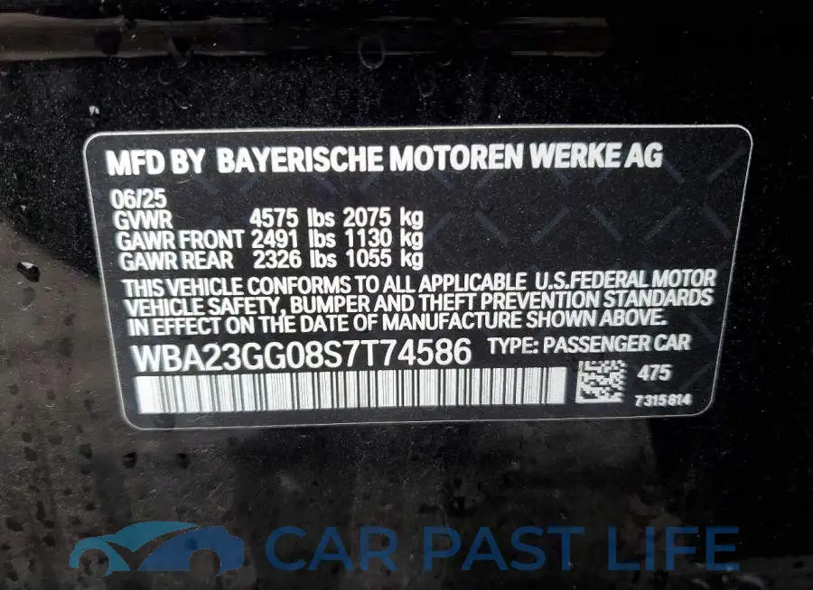 WBA23GG08S7T74586# 12