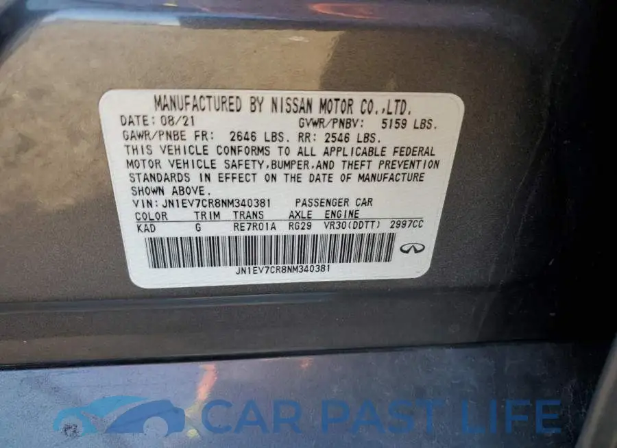 JN1EV7CR8NM340381# 12