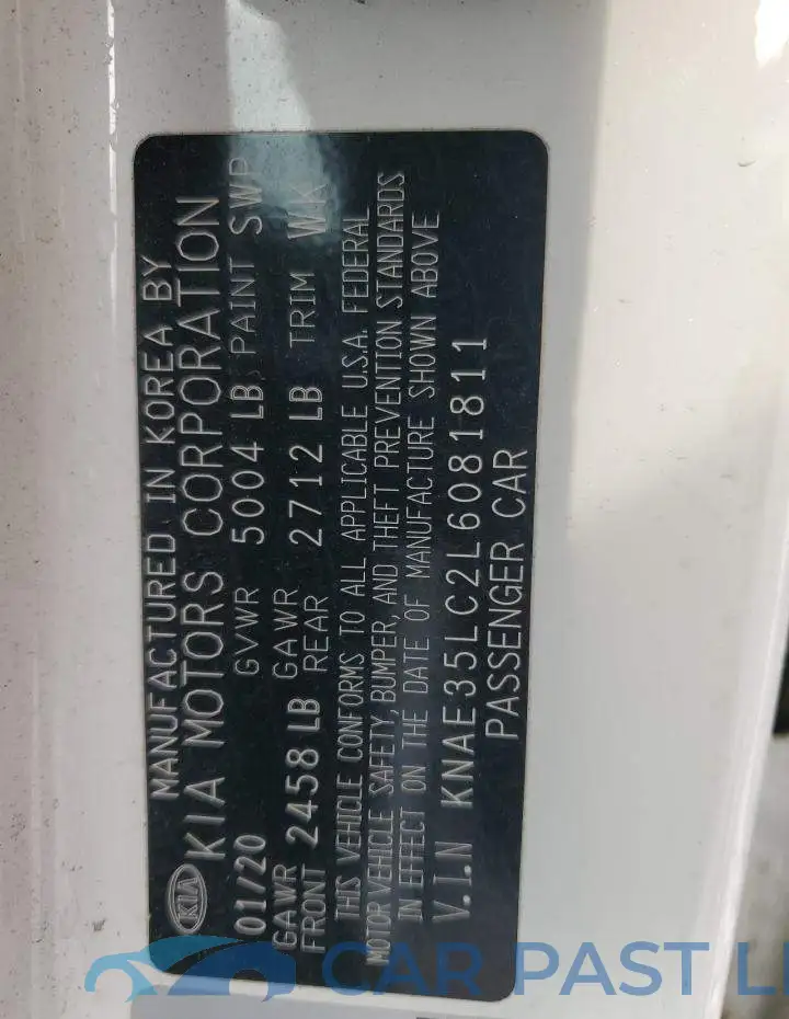 KNAE35LC2L6081811# 12