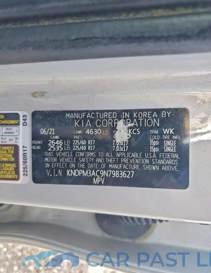 KNDPM3AC9N7983627# 13