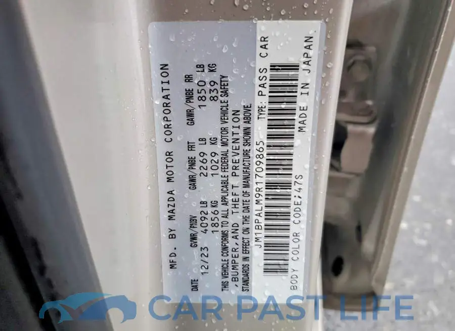 JM1BPALM9R1709865# 13