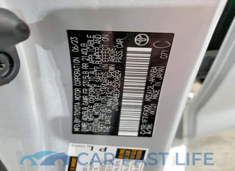 JTND4MBE0P3209829# 12
