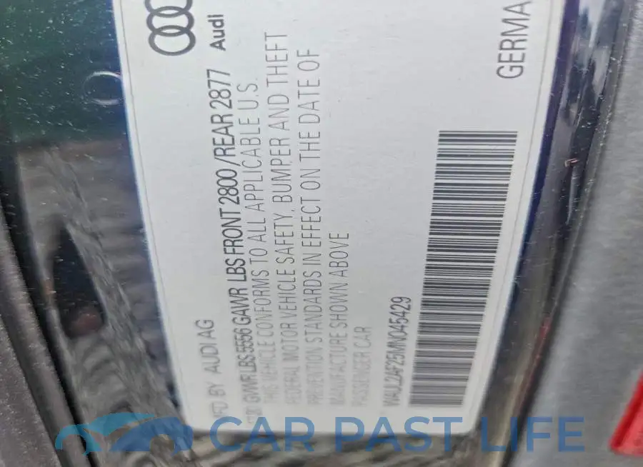 WAUL2AF25MN045429# 13