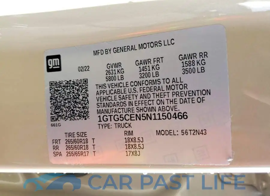 1GTG5CEN5N1150466# 13