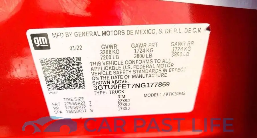 3GTU9FET7NG177869# 10
