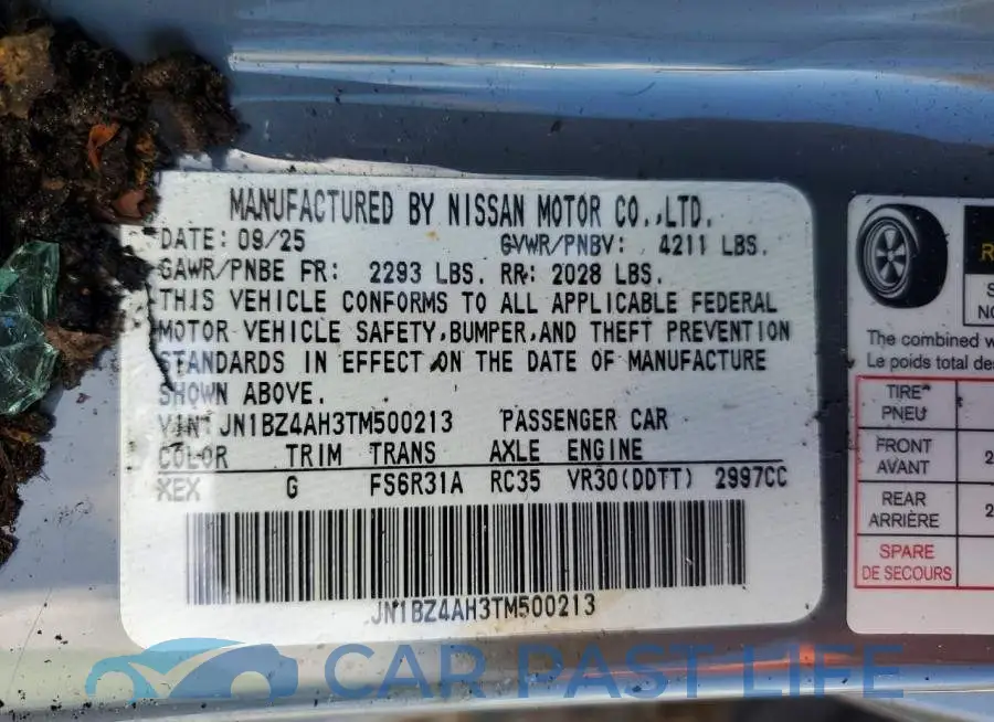 JN1BZ4AH3TM500213# 12