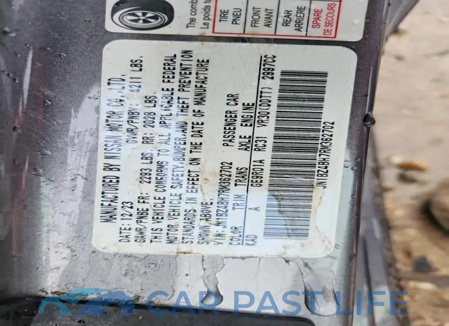 JN1BZ4BH7RM362702# 12