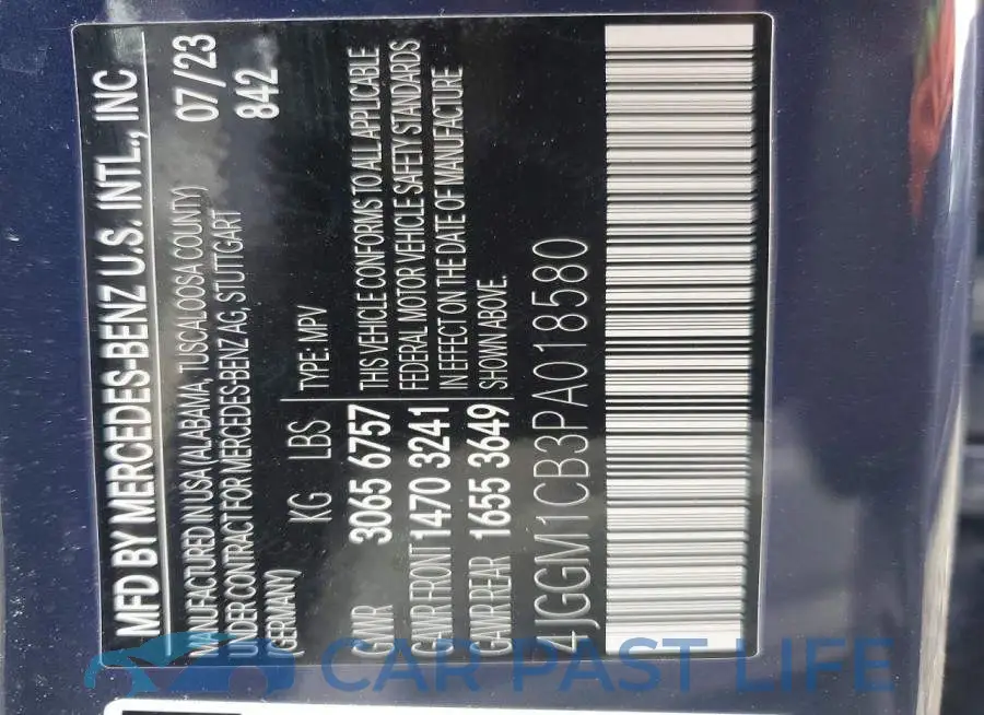 4JGGM1CB3PA018580# 13