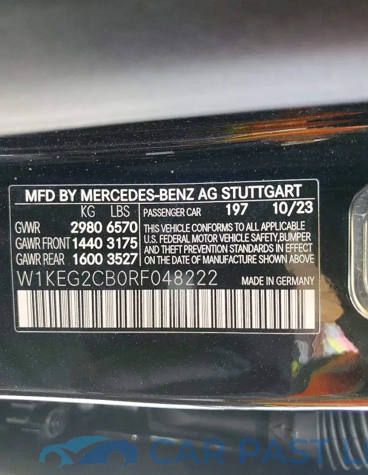 W1KEG2CB0RF048222# 13