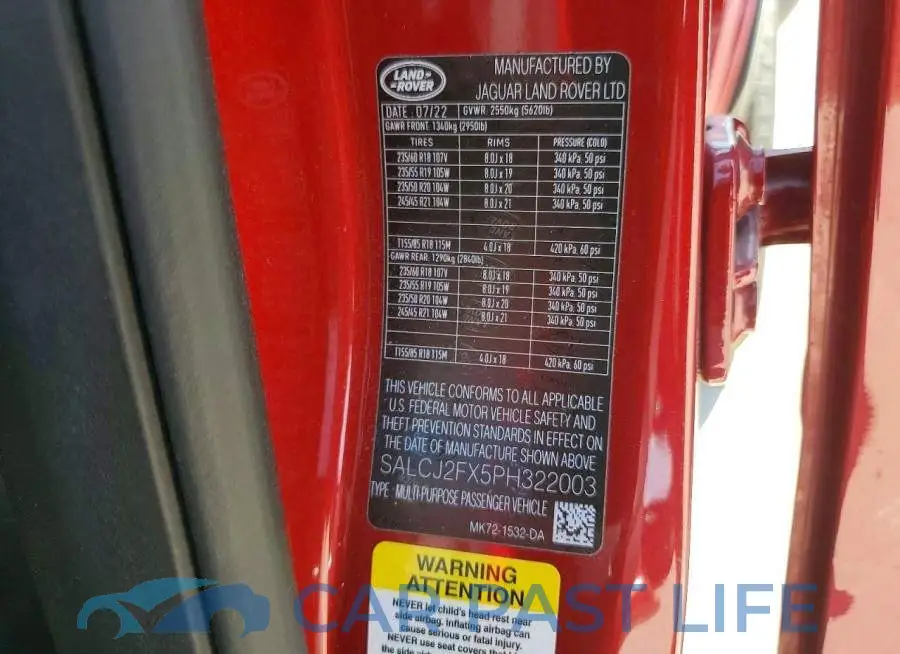 SALCJ2FX5PH322003# 14