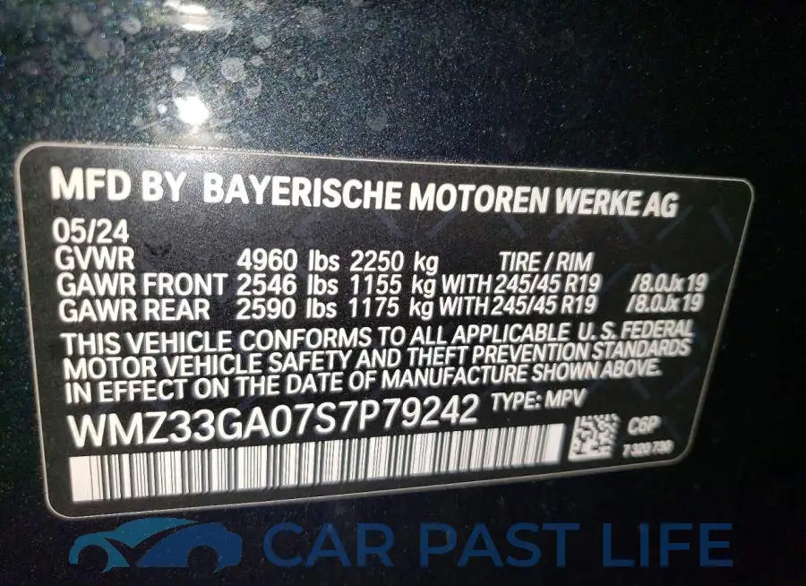 WMZ33GA07S7P79242# 13