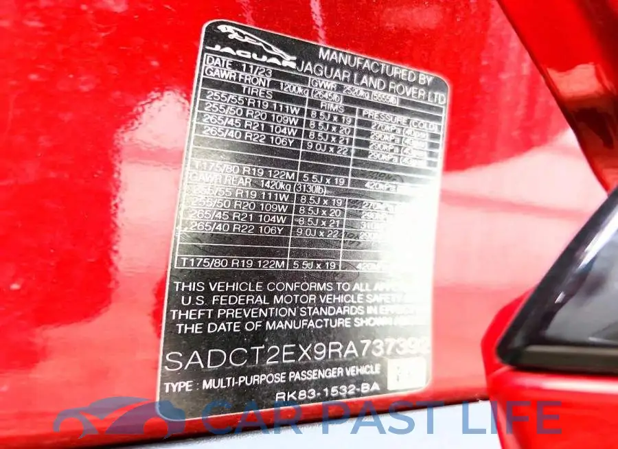 SADCT2EX9RA737392# 13