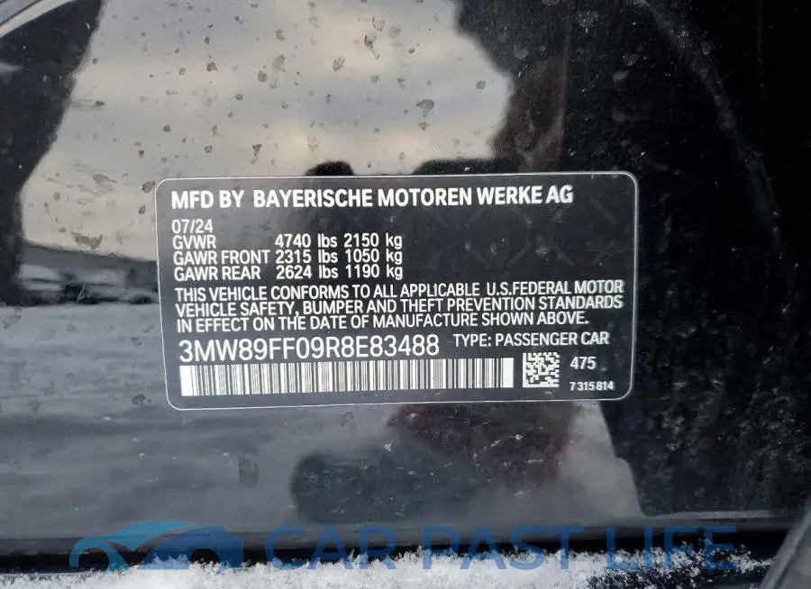 3MW89FF09R8E83488# 11