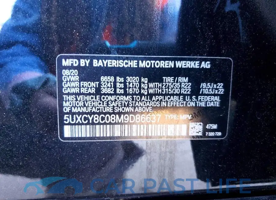 5UXCY8C08M9D86637# 13