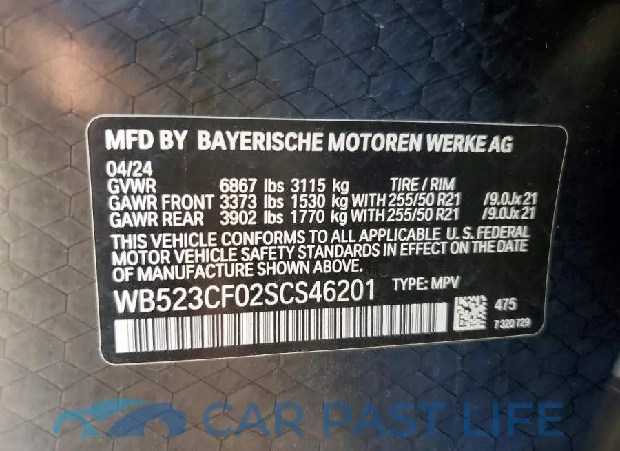 WB523CF02SCS46201# 13