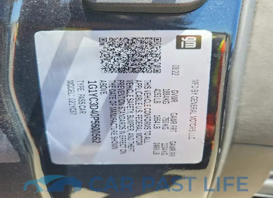 1G1YC3D40P5500562# 13