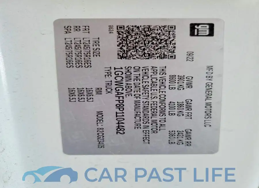1GCWGAFP8P1104482# 13