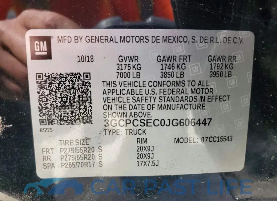 3GCPCSEC0JG606447# 12