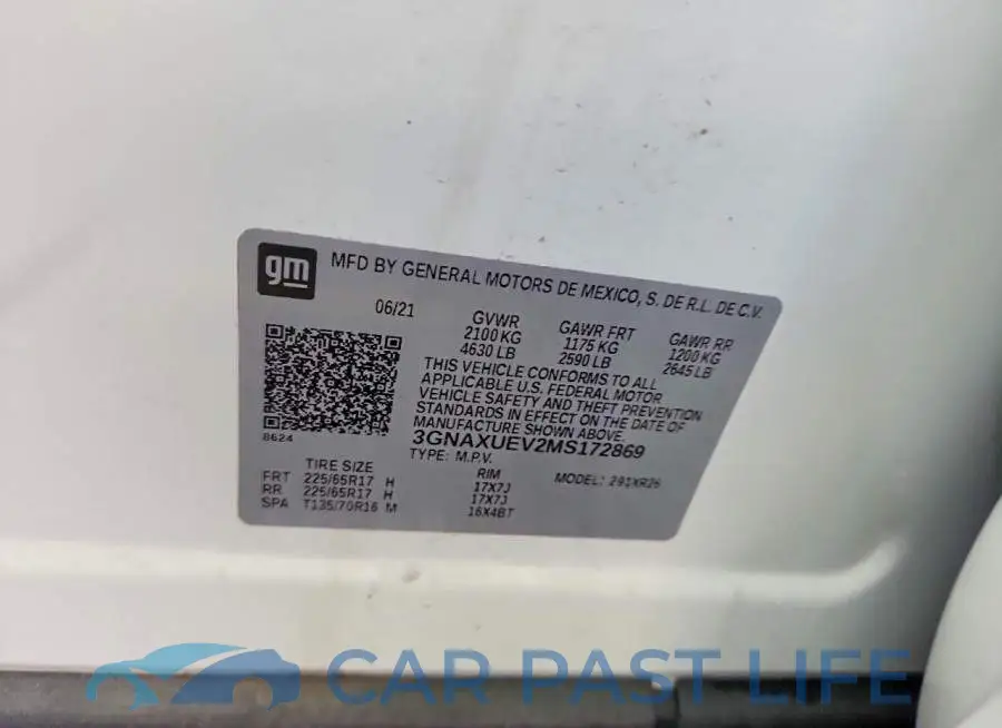3GNAXUEV2MS172869# 12