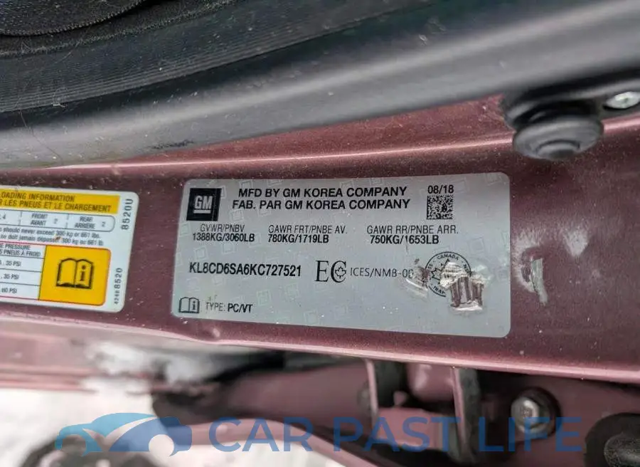 KL8CD6SA6KC727521# 12