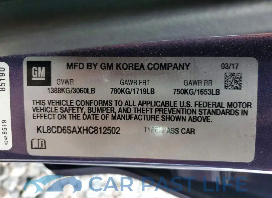 KL8CD6SAXHC812502# 12
