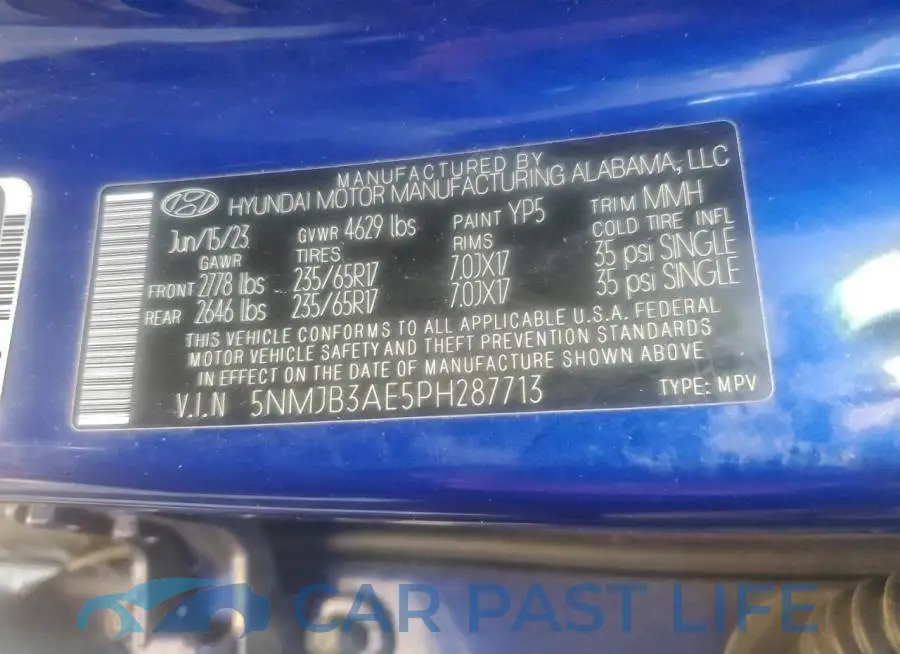 5NMJB3AE5PH287713# 14
