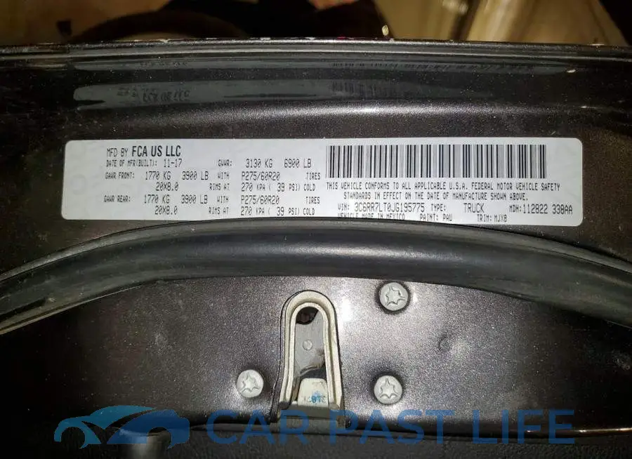 3C6RR7LT0JG195775# 12