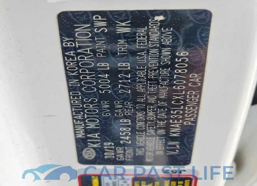 KNAE35LCXL6078056# 13