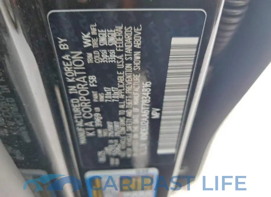 KNDEU2AA6T7834816# 12