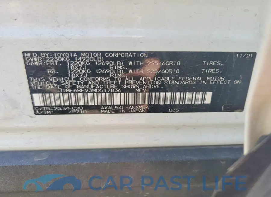 JTME6RFV3MD517836# 12