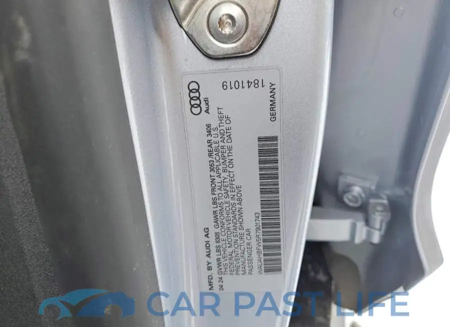 WAUAHBFW5R7901743# 12