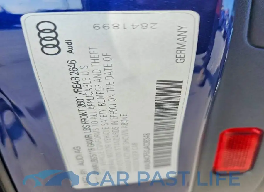 WAUB4CF5XJA028348# 12