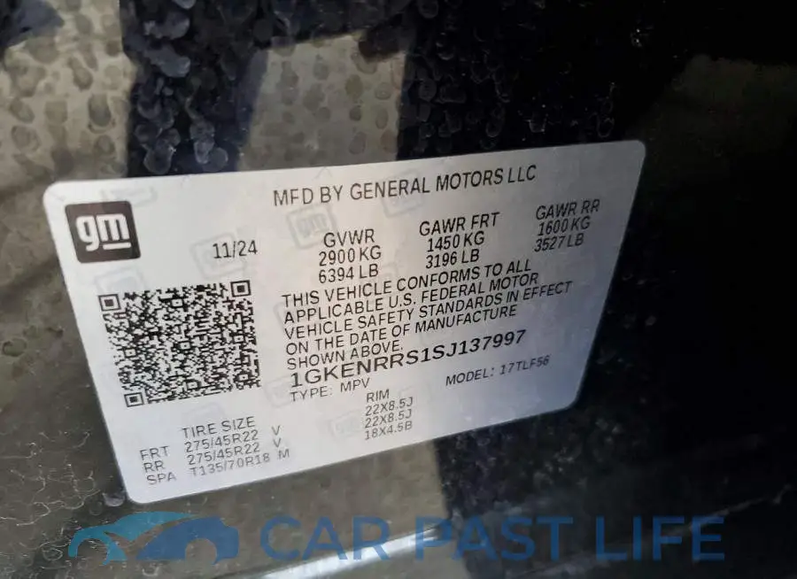 1GKENRRS1SJ137997# 13