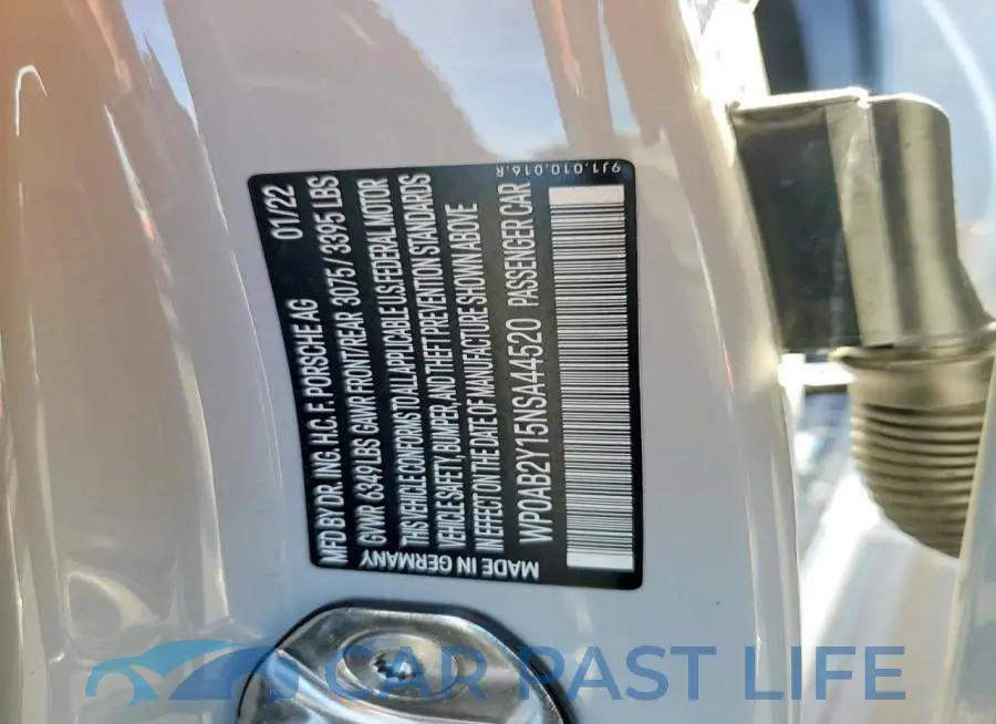 WP0AB2Y15NSA44520# 12