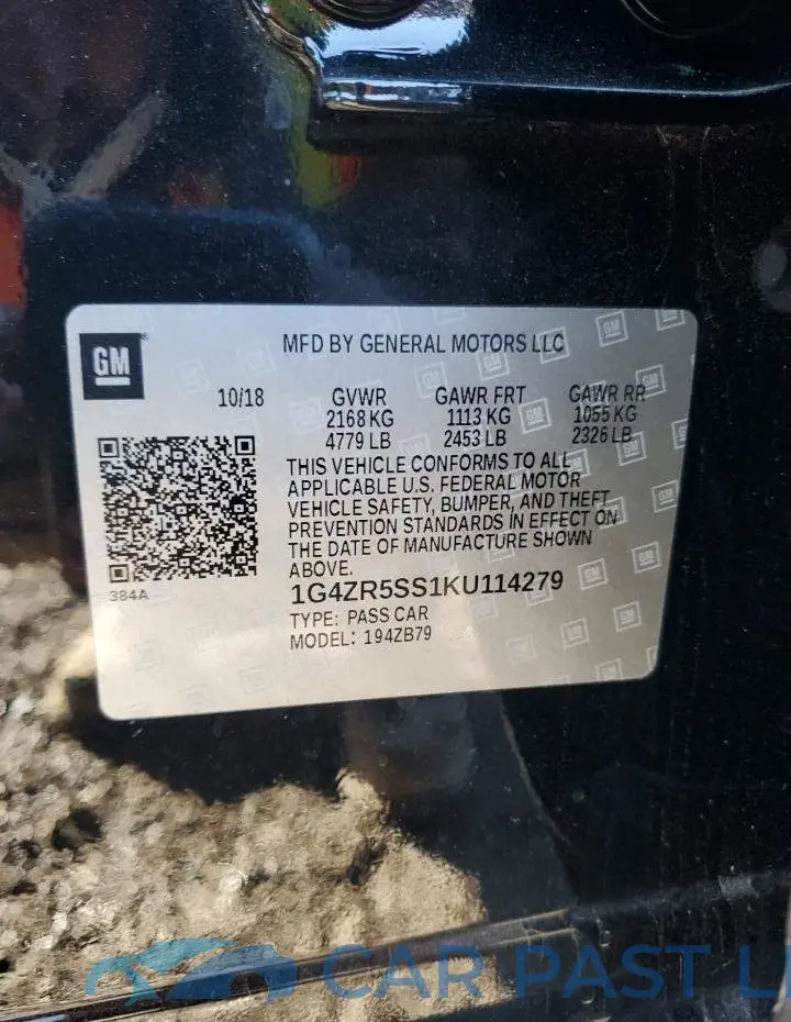 1G4ZR5SS1KU114279# 12