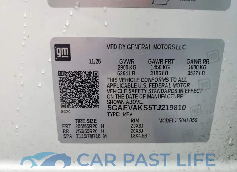 5GAEVAKS5TJ219810# 14