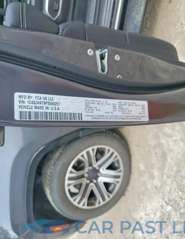 1C4SJVAT9PS550257# 13