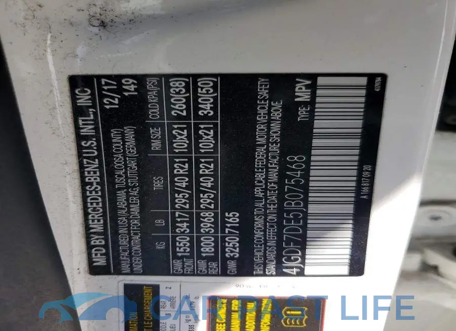 4JGDF7DE5JB075468# 13
