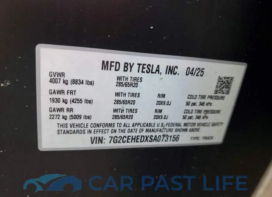 7G2CEHEDXSA073156# 12