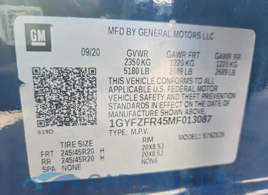 1GYFZFR45MF013087# 13