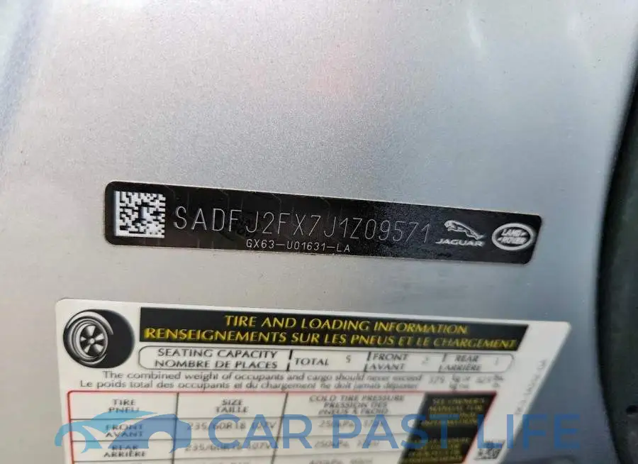 SADFJ2FX7J1Z09571# 13
