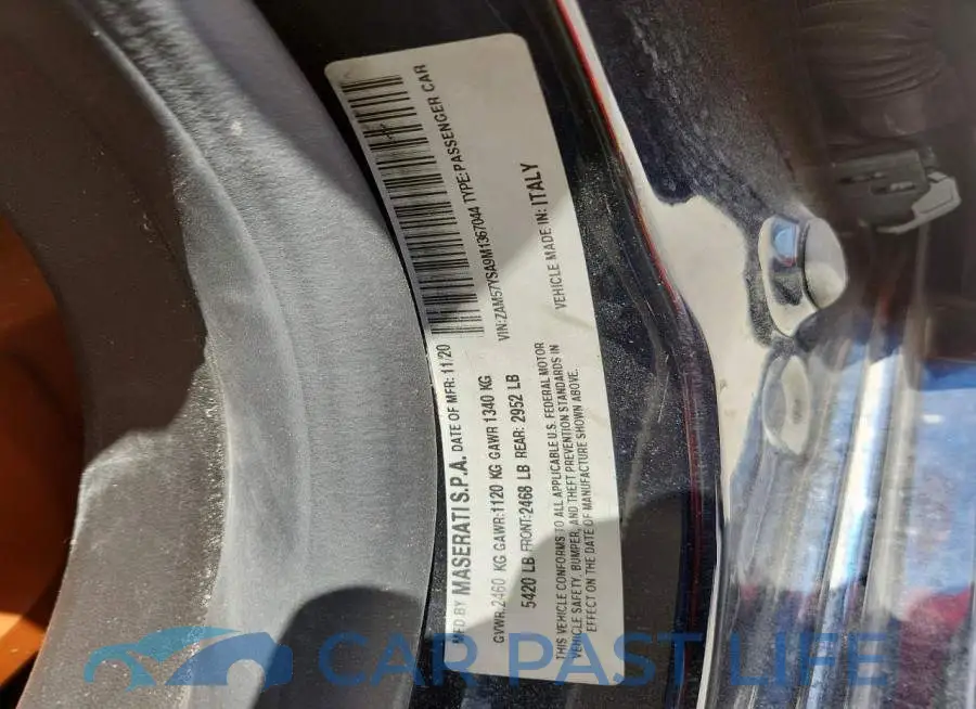 ZAM57YSA9M1367044# 12