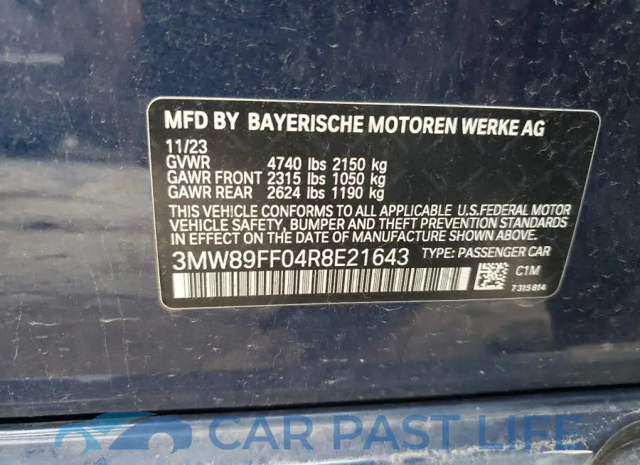 3MW89FF04R8E21643# 12